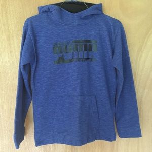 Boys L (14-16) bluemarbled Puma hoodie sweatshirt